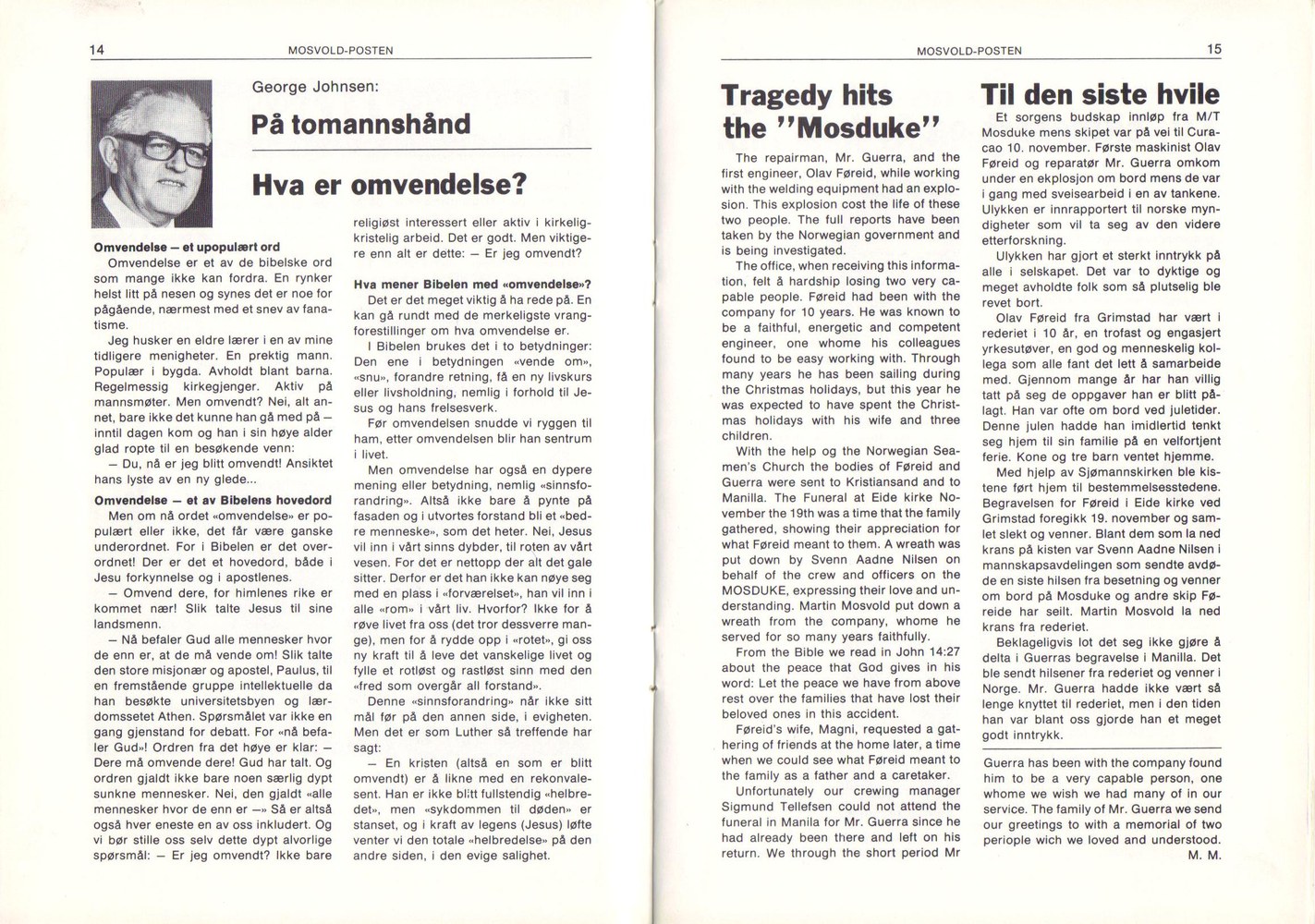 Mosvoldposten April 19078 8