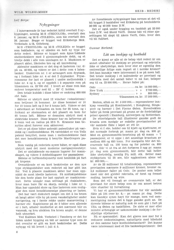 Wilh  Wilhelmsen, Oslo 19 06 1 4 0 6