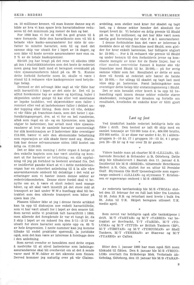 Wilh  Wilhelmsen, Oslo 19 09 1 4 0 6