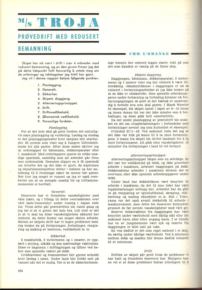 Wilh. Wilhelmsen, Oslo 14.1963 – 324