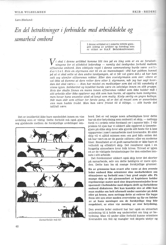 Wilh. Wilhelmsen, Oslo 5. 1961 - 62