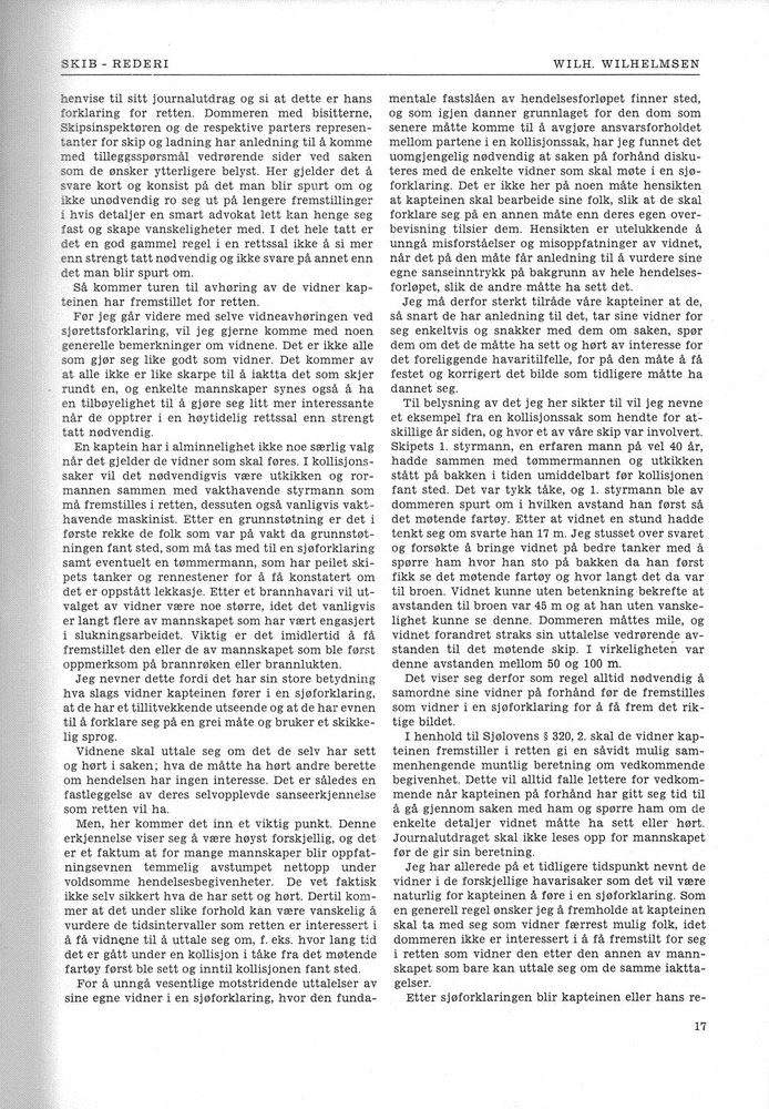  Wilh. Wilhelmsen, Oslo 7.1960 - 17