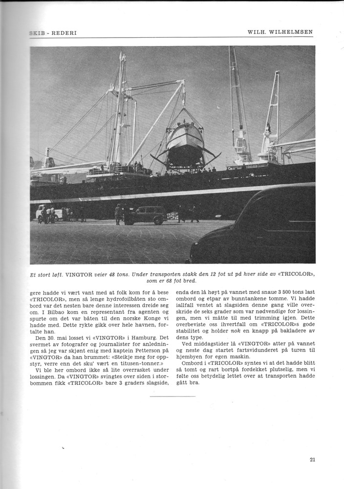  Wilh. Wilhelmsen, Oslo 7.1960 - 21