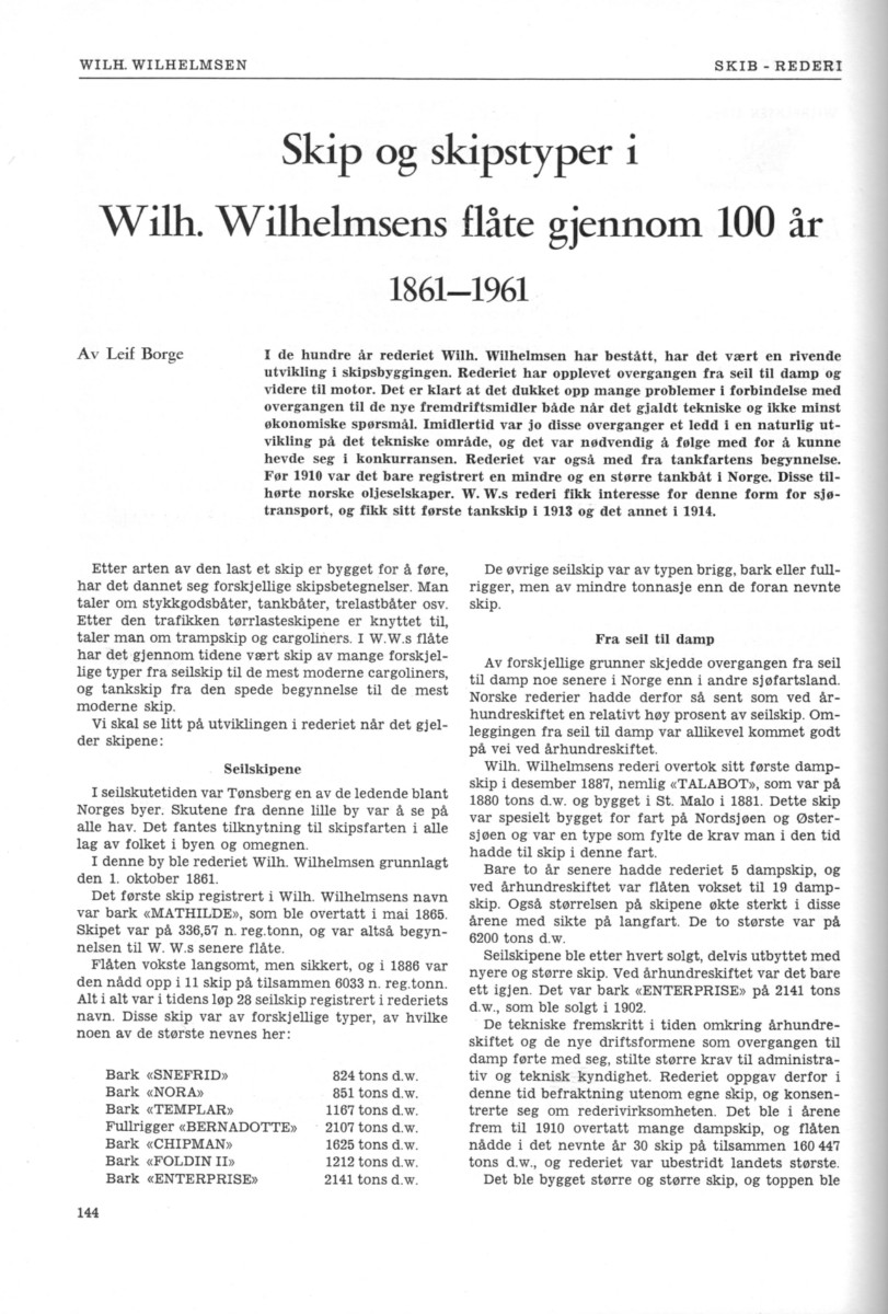 Wilh. Wilhelmsen, Oslo 7.1961 – 144 [1600x1200]